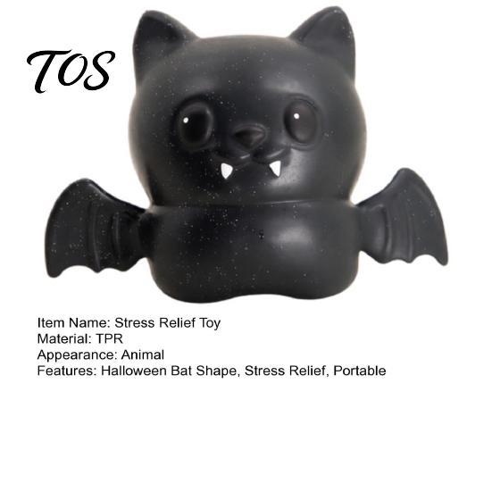 Stress Relief Gadget Halloween Bat Squeeze Toy, Spooky Hand TPR Ball Relaxation Fidget Party Favors for Kids Adults Anxiety Toy