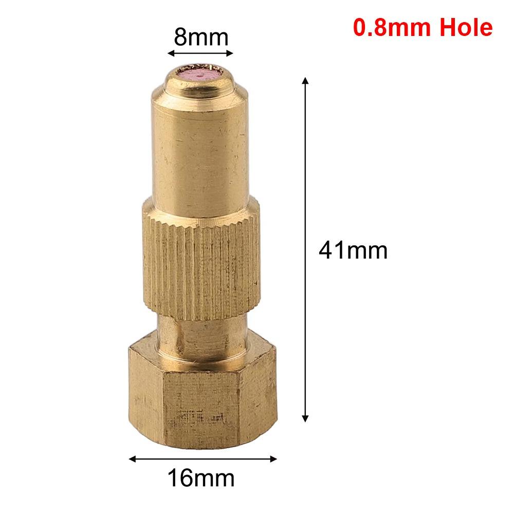1Pcs 0.8/1.0/1.2/1.5/1.8mm Hole Brass Nozzle Garden Power Tool  Watering Irrigation System