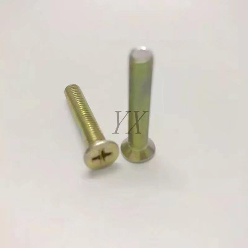 Оцинкованные машинные винты M4 с плоской и полукруглой головкой под крестовый шлиц Phillips