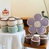 Flower Shaped Chair Cushion Plush Sofa Decor Cushion Multifunctional Flower Pillow  Office