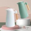 Изолированный чайник большой емкости с деревянной ручкой и интеллектуальным контролем температуры