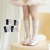 Girls' Socks Summer Thin Long Tube Sock Small Holes Small Bows Lace Sock Cute Korean Lolita Baby Male Socks Lace Socks