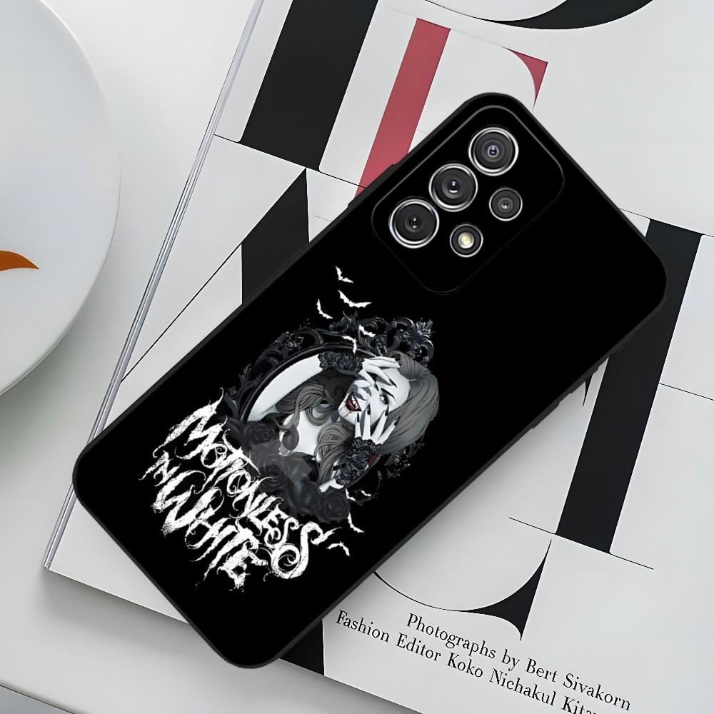 Музыкальная чехол для телефона Motionless In White для Sumsung Galaxy S24 S23 S22 S21 S20 A24 A34 N20 M54 A54 A53 Fe Plus Ultra Черный Мягкий Чехол
