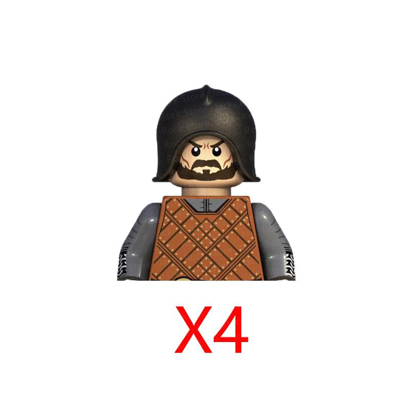 Военные Строительные Блоки Фигурки Солдат Подарки Игрушки Серия Кино Фантастика Средневековый Рыцарь Легион Оружие Щит Флаг MOC