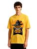 Mens Happy Halloween Pumpkin Scarecrow Graphic Tshirt Retro Spooky Print Casual Short Sleeve White Cotton Tee
