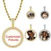Couple Customized Photo Pendant For Men Women Ice-out Zircon Gold Color Rock Hip Hop Necklace Fashion Jewelry Dropshipping