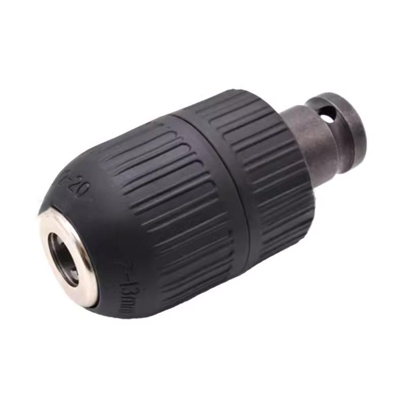 Universal 3 Jaw Hand Tight Drill Chuck Adapter Converter for Power Wrench and Electric Drill Tool Plastic Construction