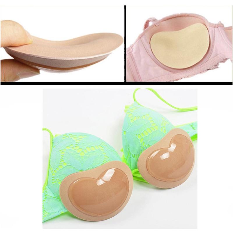 Силиконовые вкладки пуш-ап в бюстгалтер,11*8 см.,цвета в ассортименте
