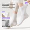 QIHAIQIU Disposable Socks for Men And Women, Daily Wear, No-Wash Short Socks for Travel, Versatile Breathable Socks, 20 Pairs