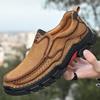 Осенне-зимняя обувь больших размеров для мужчин, мягкая подошва, повседневная обувь из кожи для отдыха на открытом воздухе, нескользящая мужская обувь из кожи в британском стиле