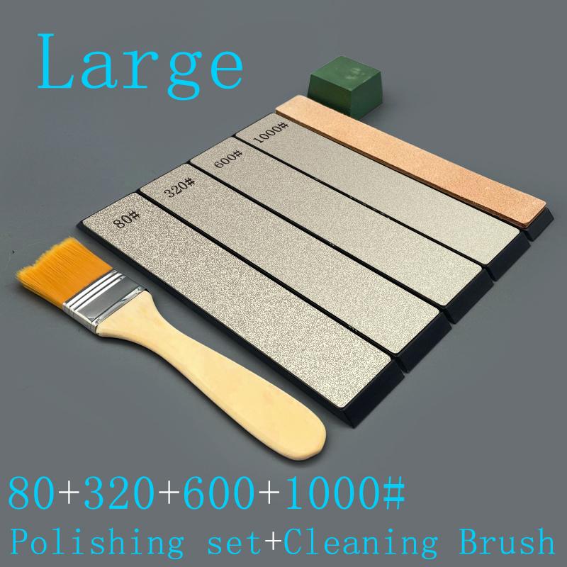 160x30mm Diamond Sharpeners Big Size Sharpening Stone Grit240-3000# Set Kitchen Knife Sharpener Professional Grinding System