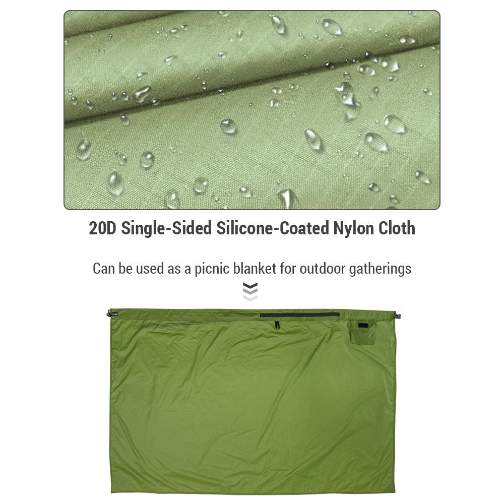 Юбка-дождевик для пешего туризма, легкая и портативная, с сумкой для хранения, можно использовать как одеяло для пикника