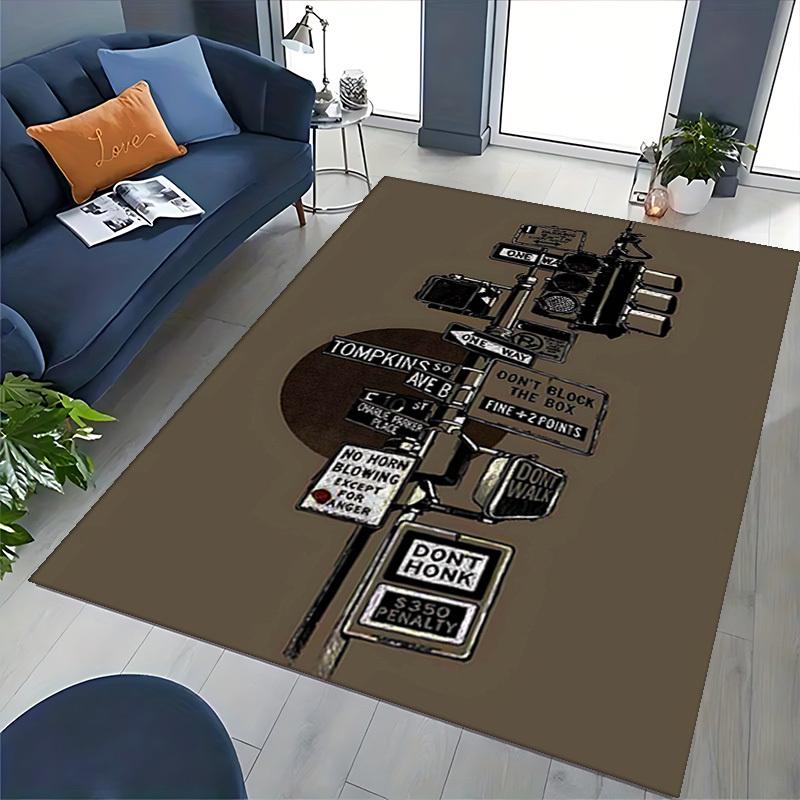 1pc Charlie Parker Place Office Chair Mat - Non-Slip Carpet for Desk, Holiday Gift Idea, Suitable for Home Decor, Living Room, Bedroom, Game Room, Sea