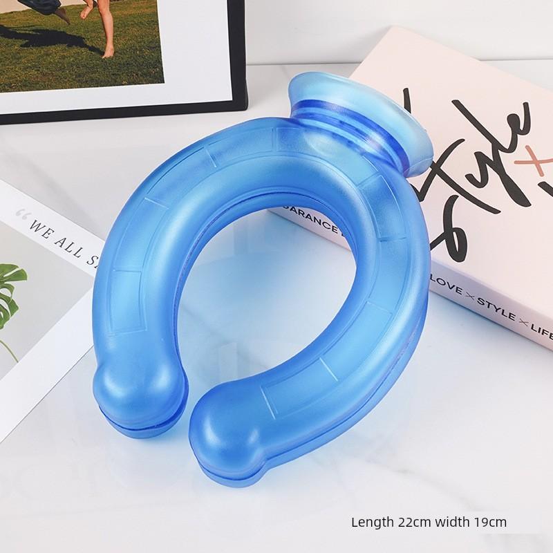 Hot Water Bottle with Water Filling, U-Shaped Heat Therapy, Thickened Explosion-Proof, Shoulder and Neck Physiotherapy, Neck-Specific Warm Water Bag