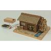 Woody Joe Mini Architectural Model Akari Series No. 4 Katakoto Watermill Wooden Model