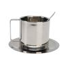 Double Walled Stainless Steel Coffee Cup 200ml Capacity Latte Cappuccino Cup  Cafe