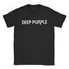 Casual Deep Purple T-Shirt Men O Neck 100% Cotton T Shirt Band Short Sleeve Tees 5XL Clothing