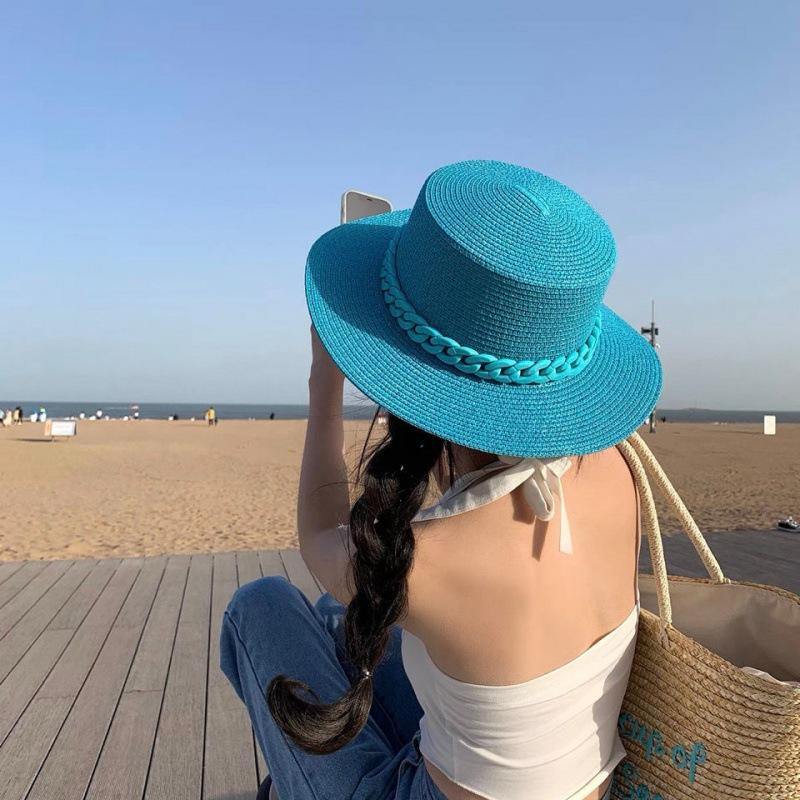 Color chain free matching hat decorative belt DIY clothing belt hat ring hat belt accessory belt acrylic