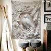 Retro Phoenix Wall Tapestry Aesthetic Wall Hanging Printed Fabric Blanket Decorative Tapestries for Bedroom Living Room Home Decor
