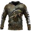 Spring Autumn Cool Carp Fishing 3D Printed Fashion Men's Hoodie Sweatshirts Oversized Tops Harajuku Style Casual Pullovers