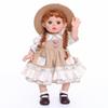 Кловерэй 45 см Милая кукла-реборн с косичками, сменяемая кукла в деревенском ретро-стиле, виниловая кукла, подарок на день рождения, одежда 18 дюймов, игрушка,