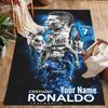 Cristiano Ronaldo (143) Customizable Name Floor Mat Suitable for Living Rooms Bedrooms Dormitory Study room Anti-slip Rug Decorate Offices