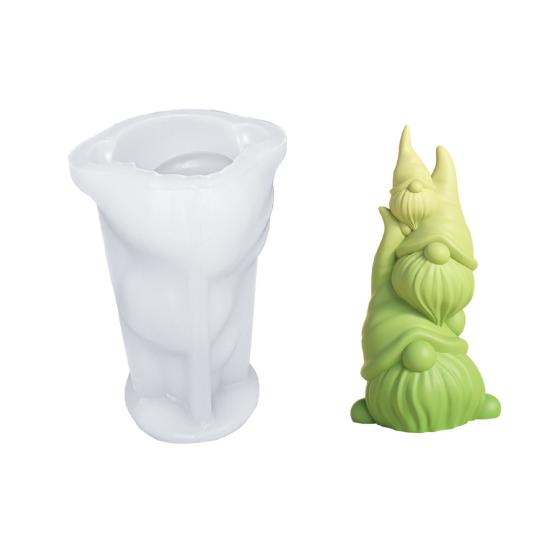 Пасхальная силиконовая форма Пасхальная форма для гномов Форма из пищевого силикона с антипригарным покрытием Легкоочищаемые формы из смолы с блестками Фигурки гномов Пасхальный подарок