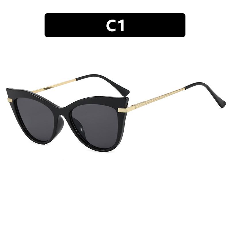 Cat's eye flat mirror ins Internet celebrity anti-blue light glasses frame European and American personality trend Spice girl plain glasses frame