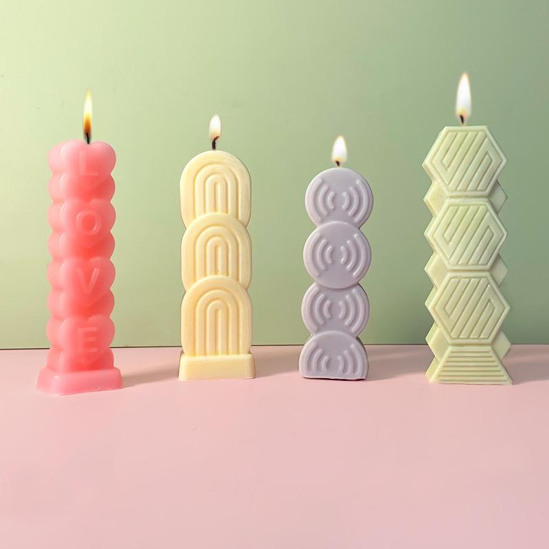 Abstract Art Gifts Craft Romantic Aromatherapy Candle Mold Decorative Multiple Styles Ornament Silicone DIY Accessories