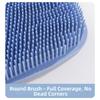 Extra-Large Back Scrubber Suction Cup Exfoliating Foot Brush stable Foot Massage Pad  Shower