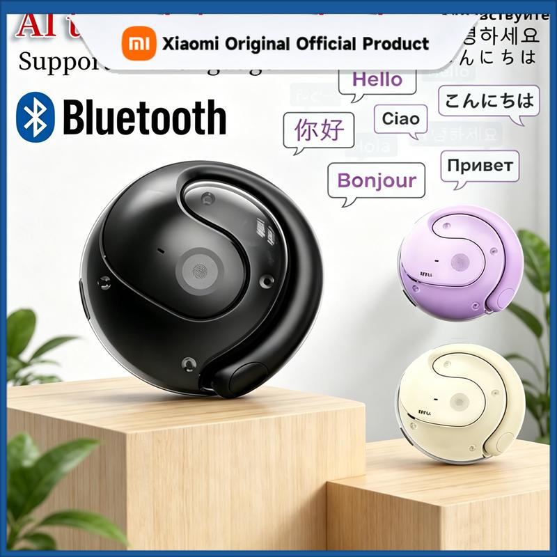 Xiaomi Оригинальные беспроводные наушники BY01 для перевода в реальном времени, BT, с шумоподавлением, одновременный перевод, 144 языка, с креплением за ухо