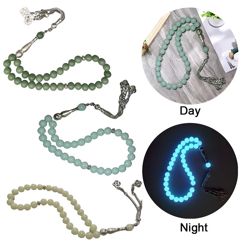 10 мм ручная работа 33 бусины исламские молитвенные четки мусульманская молитва ручная нить кисточка кулон мусульманский тасбих 30 см