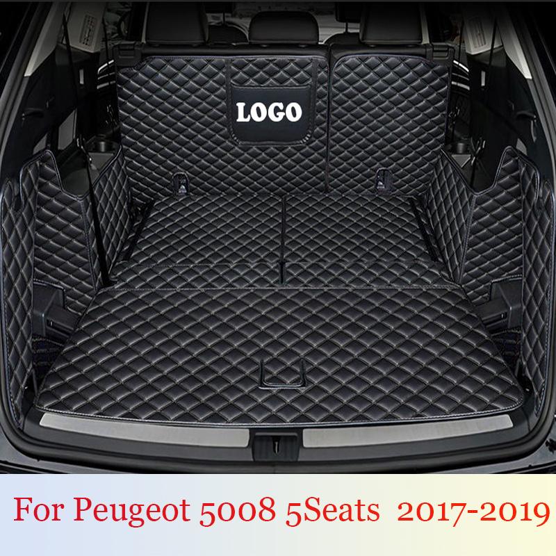 Индивидуальный коврик в багажник автомобиля, Ковер для багажника для Peugeot 5008, 5-местный, 2017-, аксессуары для интерьера