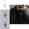 Halloween Vampire Mythology Pendant Necklace With Wing Motif For Costume Accessory
