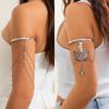 Ins Wind Butterfly Fringed Open Arm Bracelet Female, Personalized Metal U-shaped Chain Arm Chain Jewelry