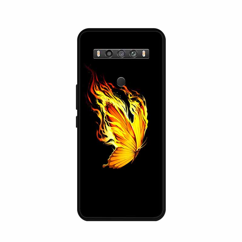 Для TCL 10 5G UW Чехол Животные Силикон ТПУ Мягкая Крышка Телефон Coque Для TCL 10 SE TCL10 5G UW Capa Ударопрочный Мультяшный Волк Funda