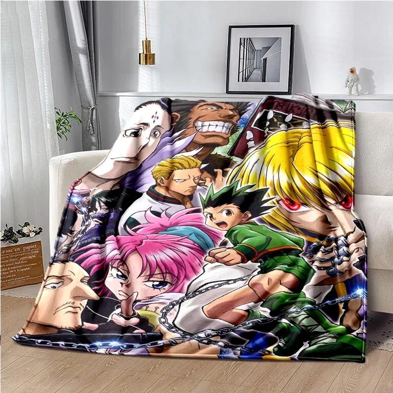 HUNTER X HUNTER Плед Аниме Мягкое Покрытие Легкое Теплое Мультяшные Пледы для Детской Комнаты Спальни