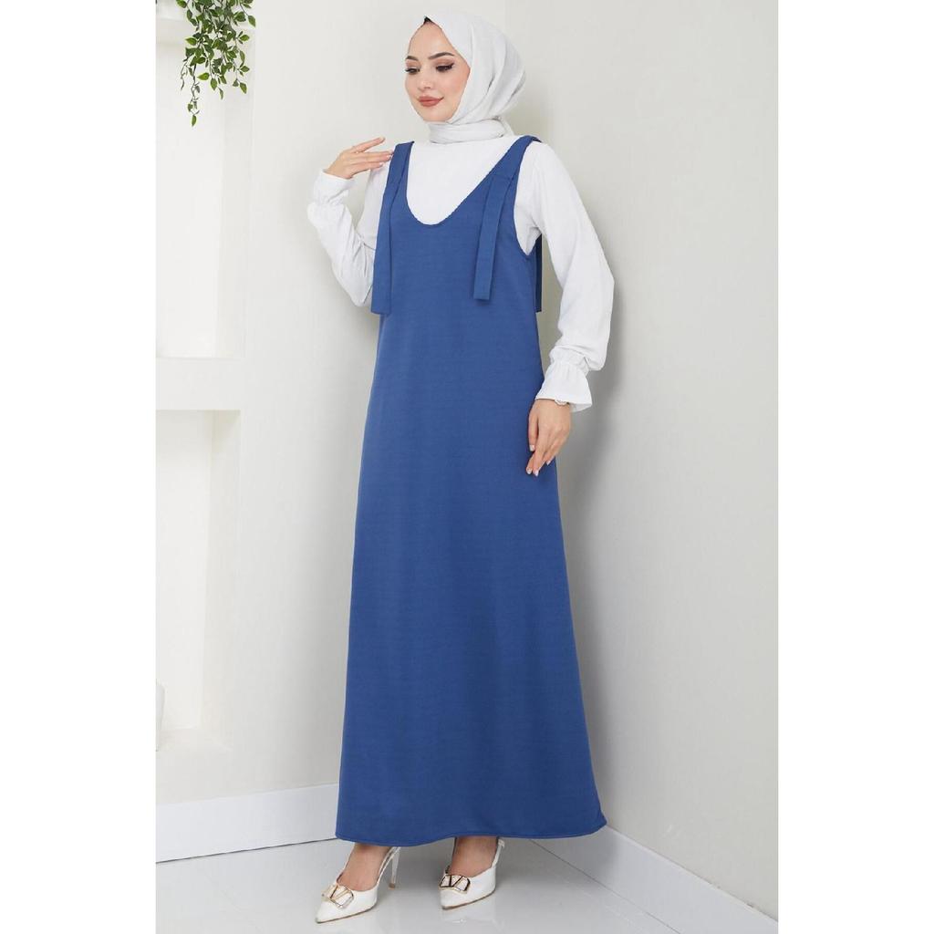 Вязаное платье без рукавов Nehir, черное Hm2389