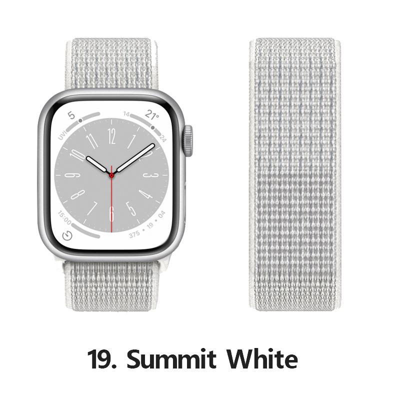 Нейлоновый ремешок для Apple Watch 10 Ремешки 46мм 44мм 40мм 45мм 41мм 49мм 42мм 38мм Браслет Correa iwatch Серия 8 se 7 6 3 9 11 40 мм