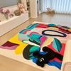 Abstract Color Art Carpet for Living Room Non Slip Baby Crawl Rugs Home Decor Floor Mat Children Game Bedside Washable Carpets