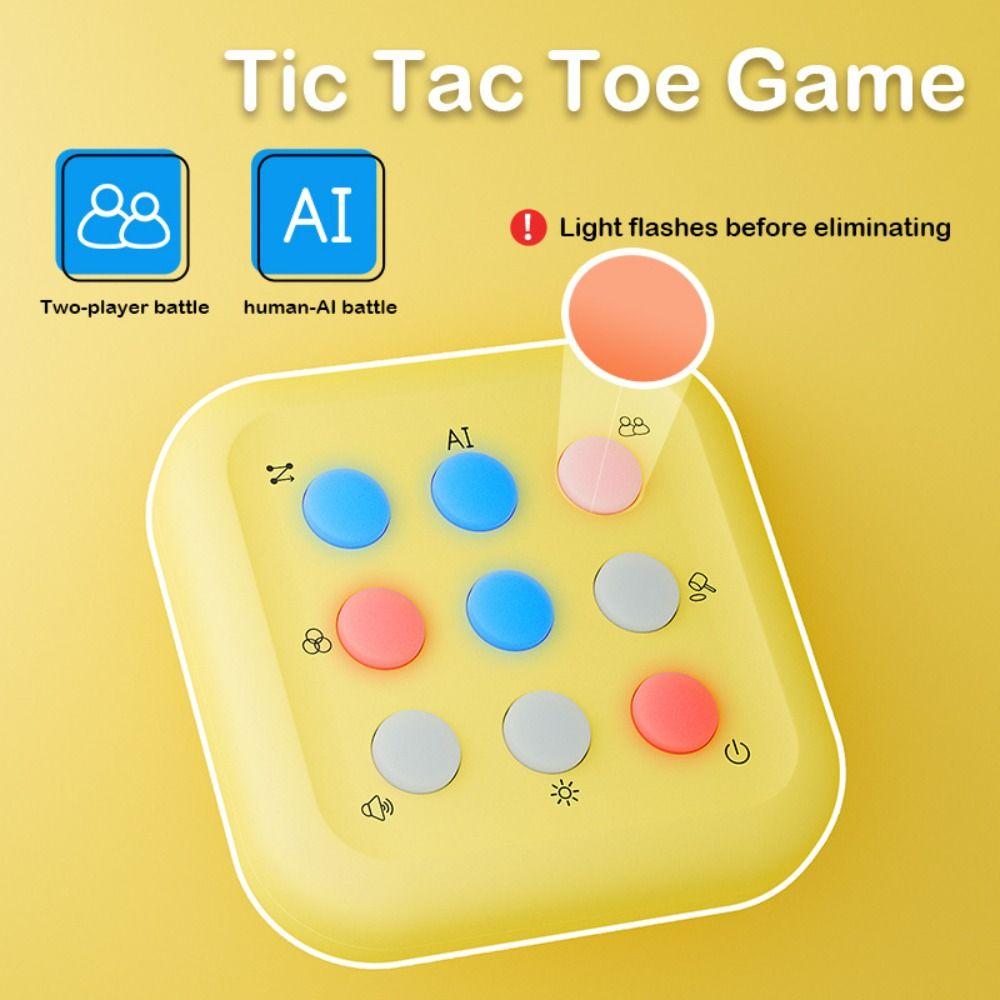 Электрическая игра в крестики-нолики, портативная игра, развивающий электронный шахматный набор, дети