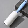 Lint Roller Remover with Ergonomic Handle and Refillable Sticky Paper Roll for Clothing Furniture and Car Interior Cleaning