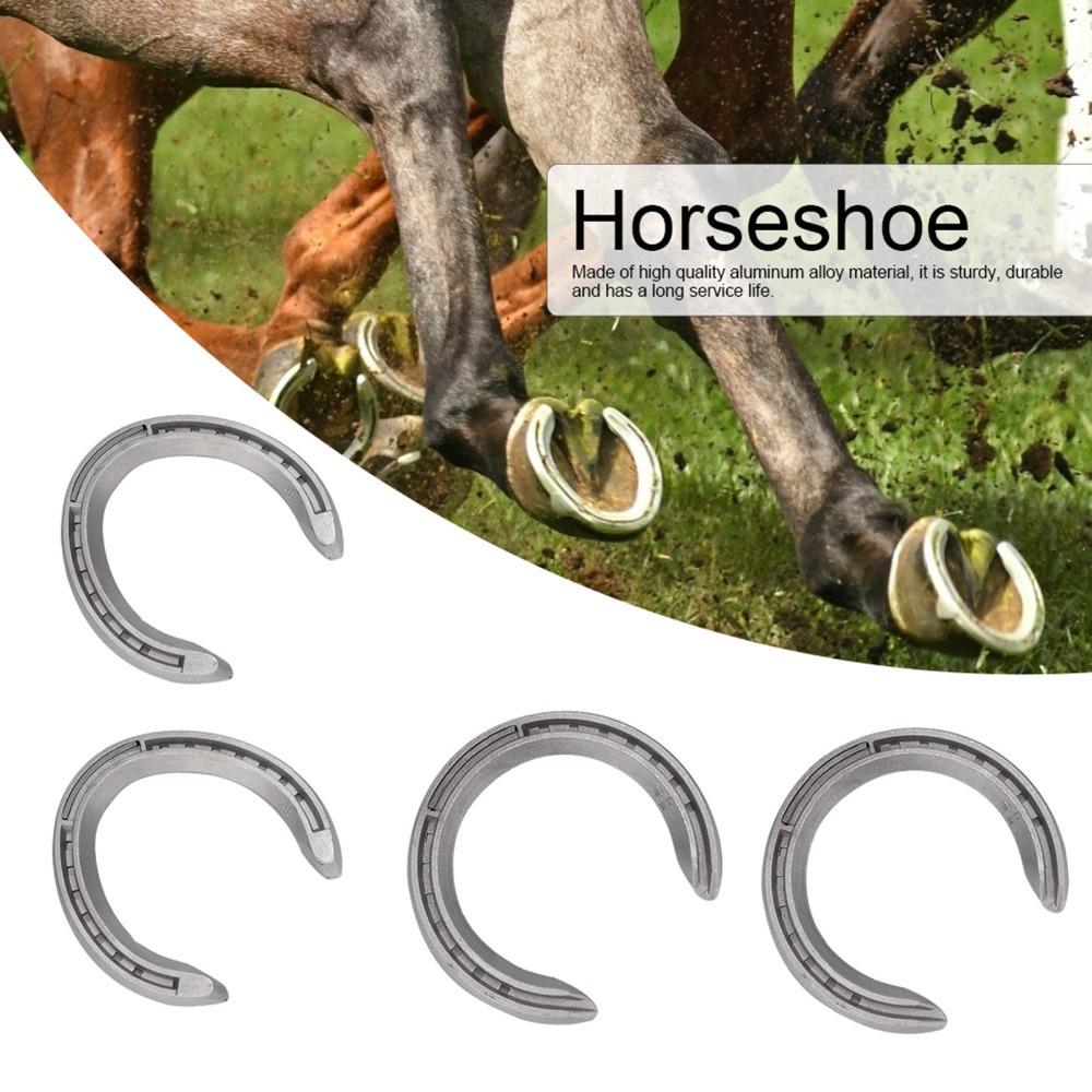 4Pcs Set Durable Horse Riding Equipment Sturdy Horseshoe Kit Hard Ground Walking