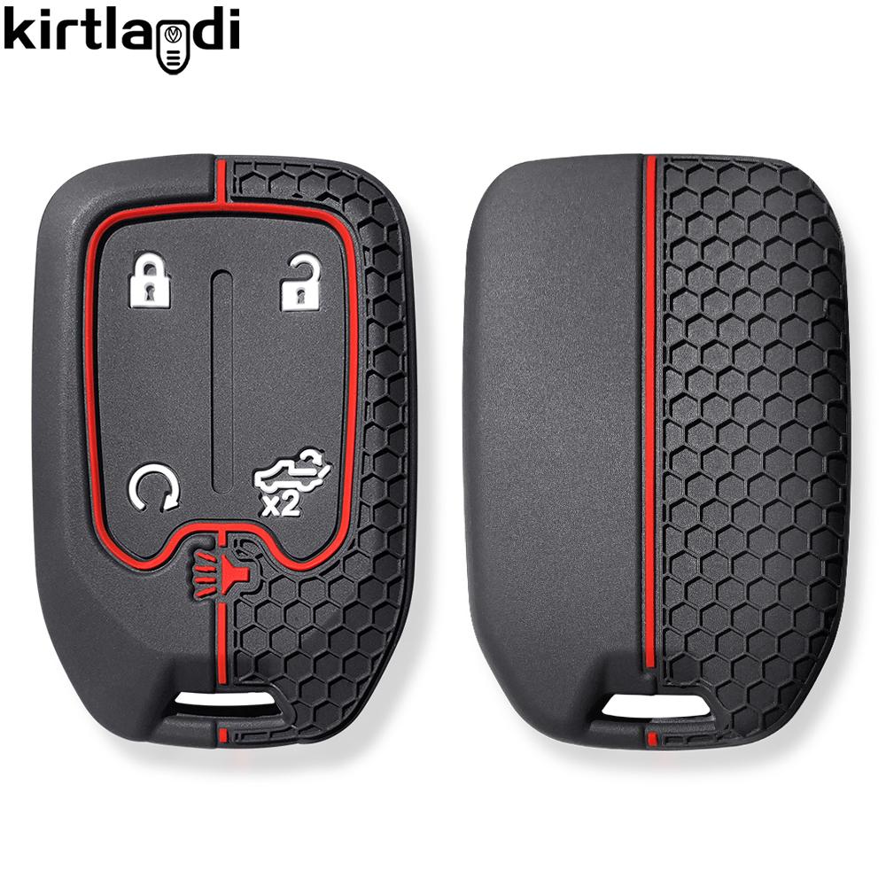 Силиконовый чехол-держатель для ключа автомобиля для CHEVROLET Silverado Suburban для GMC Sierra 1500 2500HD 3500HD Terrain Acadia брелок