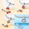Charm Bead Charms Christmas Collection Christmas Hat Socks Bell Snowman copper Bead Charms Pendant Women Authentic Bracelets Do It Yourself Christmas