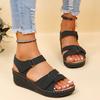 Fashion Summer Wedge Sandals for Women 2025 New Fashion Non Slip Beach Shoes Woman Lightweight Casual Platform Sandalias Mujer Plus Size