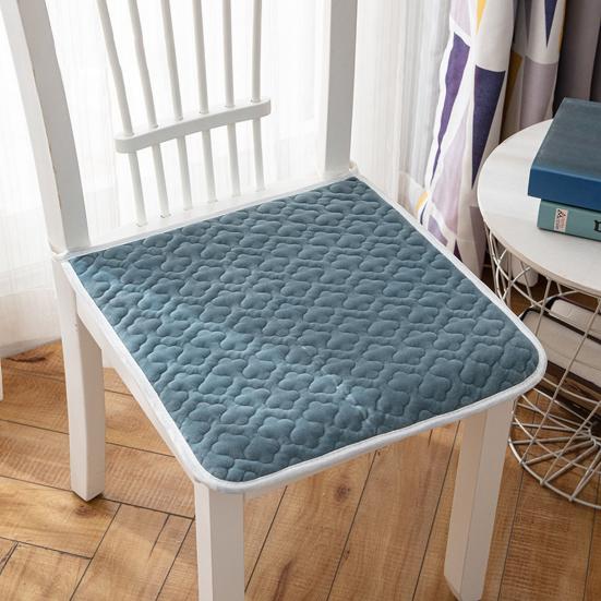 Chair Cushion Soft Comfortable Cozy Elegant Minimalistic Restaurant Accessory Polyester Fiber Seat Plush Dining Chair Cushion for Winter