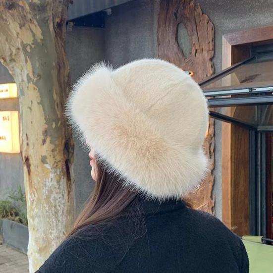 Женская зимняя шапка из искусственного меха, толстая, теплая, сохраняющая тепло, однотонная, рыболовная шапка для катания на лыжах, велоспорта, головной убор