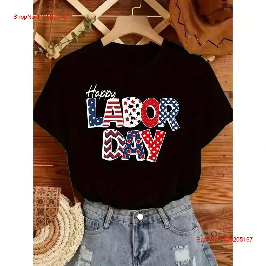 Ladies Leisure Labor Day Happy T Shirt Suitable For Celebrating Vintage Breathable Unisex Versatile Homme