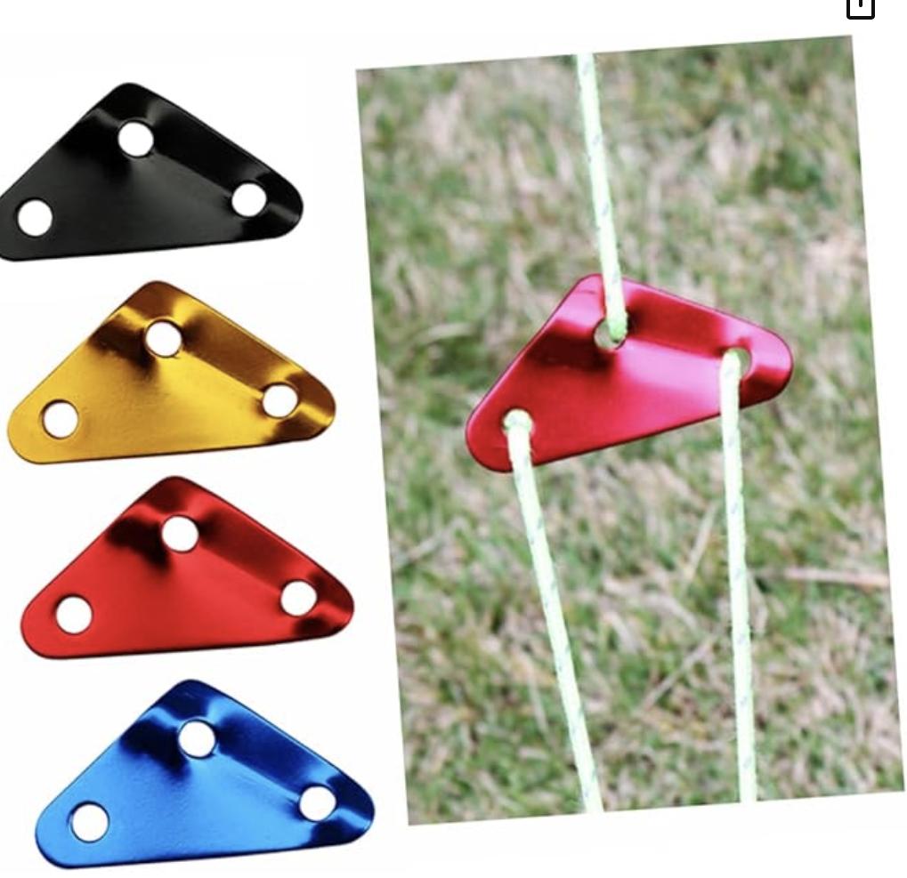 Aluminum Alloy Summer Tent Rope Buckles Wind Rope Adjusters Anti-Rust Cord Tensioners Camping Hiking Backpacking
